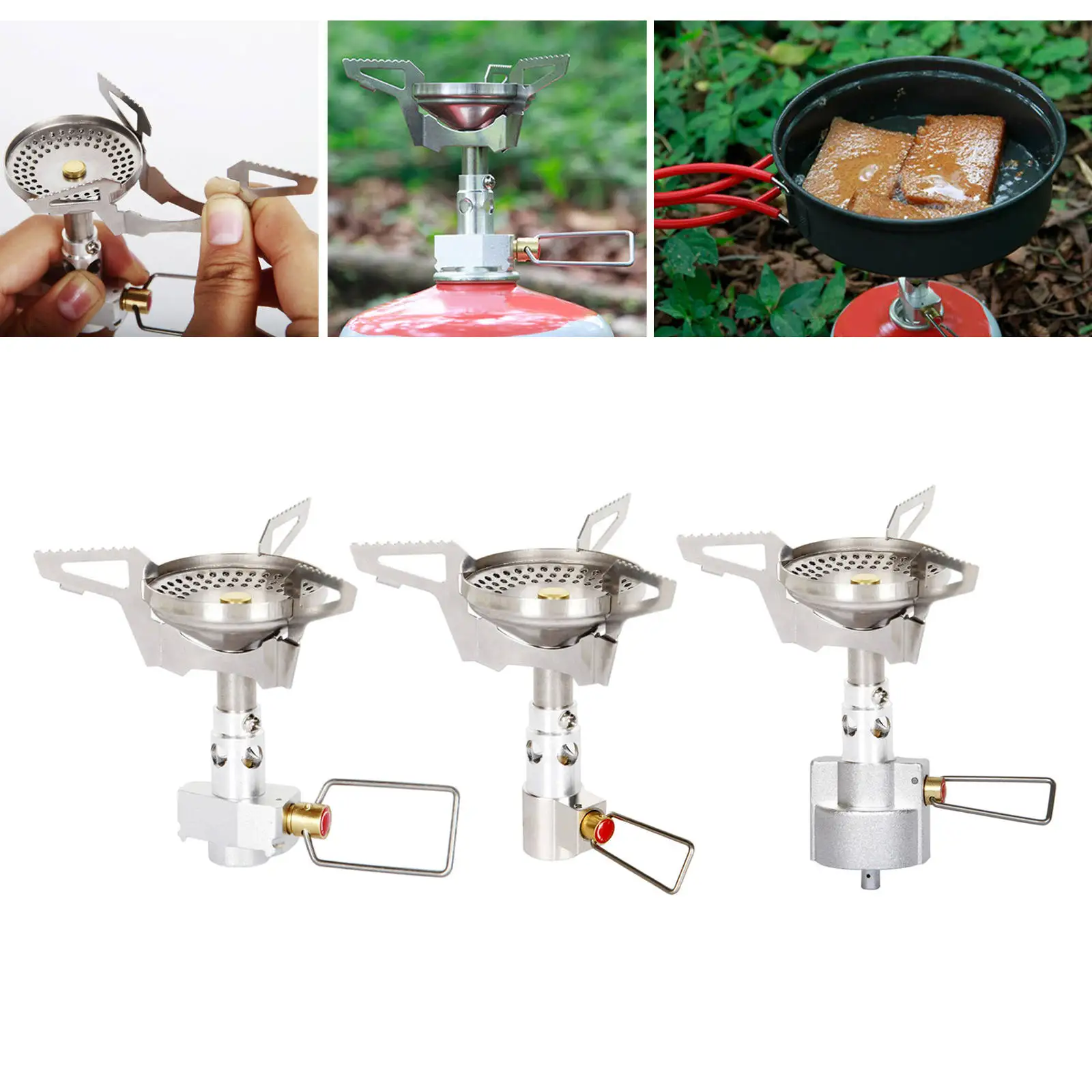 Ultralight Tourism Removable Gas Stove Camping Equipment Mini Camp Cooking Supplies Outdoor Survival Bushcraft Hiking Sports