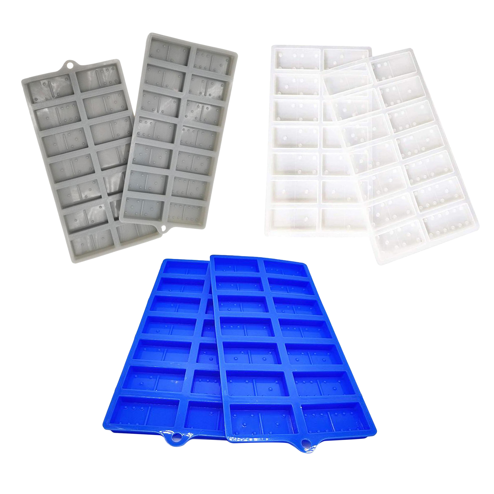 Domino Casting Mold Chocolate Bar Dominoes Mould DIY Soap Molds Accessories