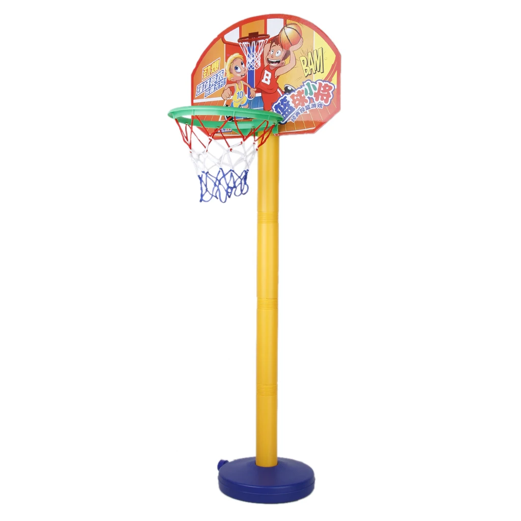 Portable Kids Child Basketball Net Hoop Backboard With Adjustable Stand Ball Set 