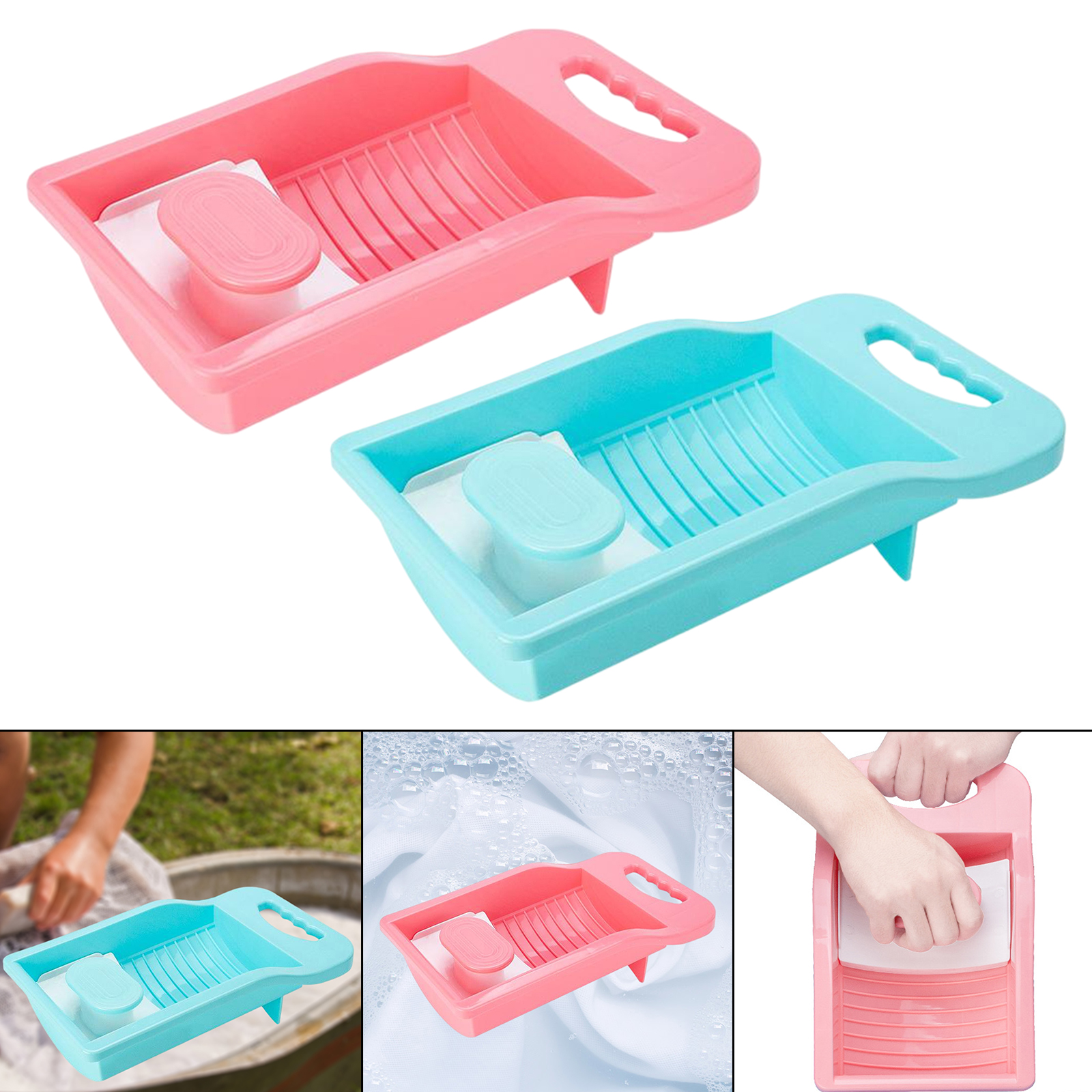 Plastic Laundry Washboard Mini Underwear Washboard Washing Washboard for Home Travel Dormitory