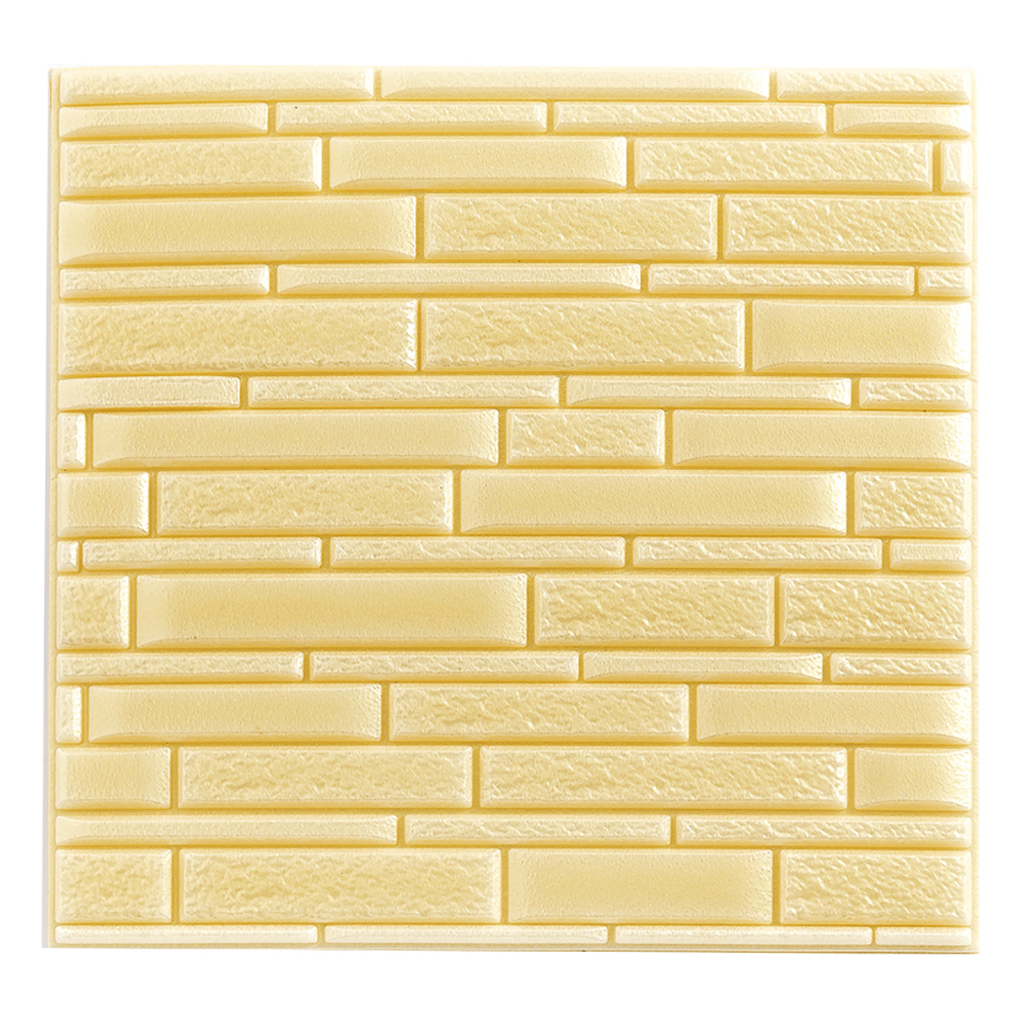 PE Foam 3D Tile Brick Waterproof Panels Wall Sticker Self Adhesive Wallpaper