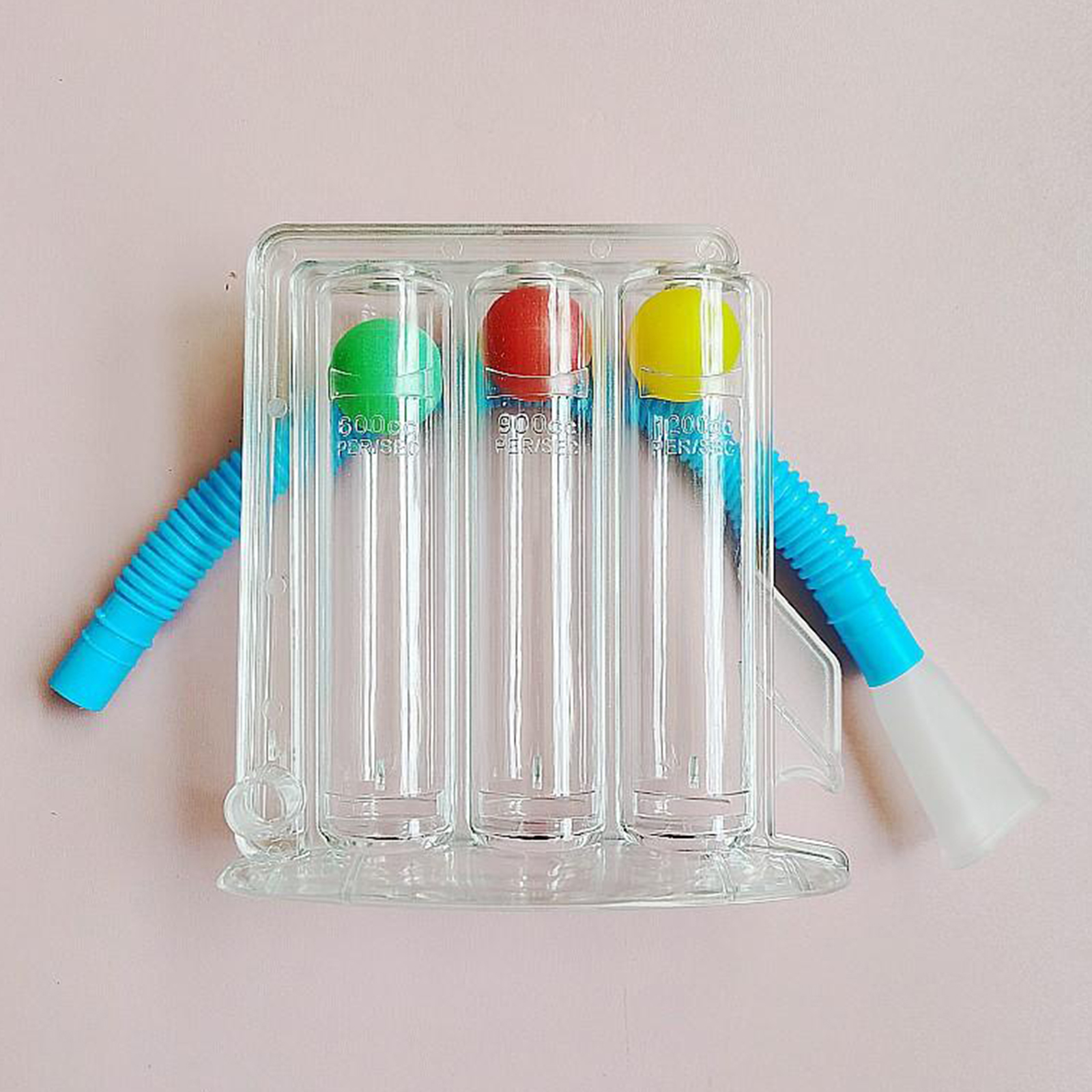 Breathing Trainer Exerciser Three-ball Meter Spirometry Trainer Lung Function Breathing Exerciser