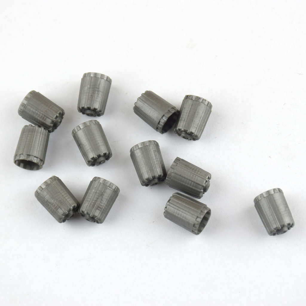 Pack of 12 Wagon Wheel Tire Valve Caps for TPMS Standard Valve (gray Color)