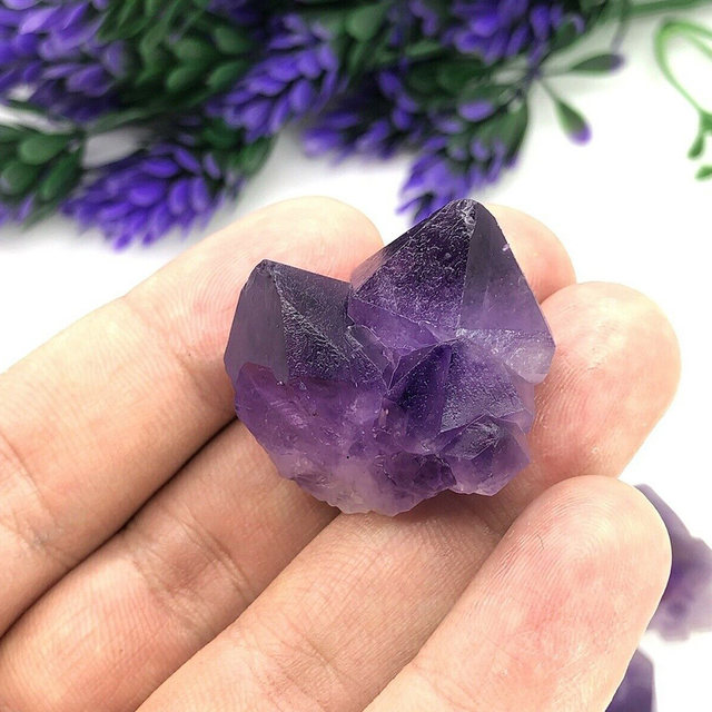 Good Raw Amethyst Crystal Point Specimen Lot