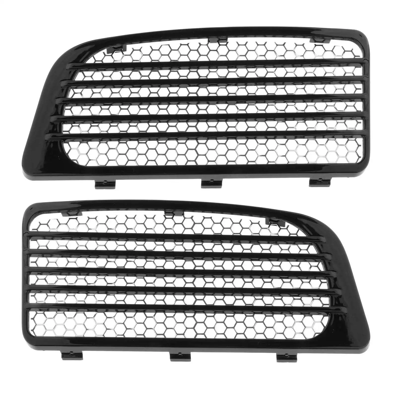 1Pair Motorcycle Radiator Grills w/ Metal Mesh Fit for Harley Touring Twin Cooled 14+ Motorbike Replacement Parts