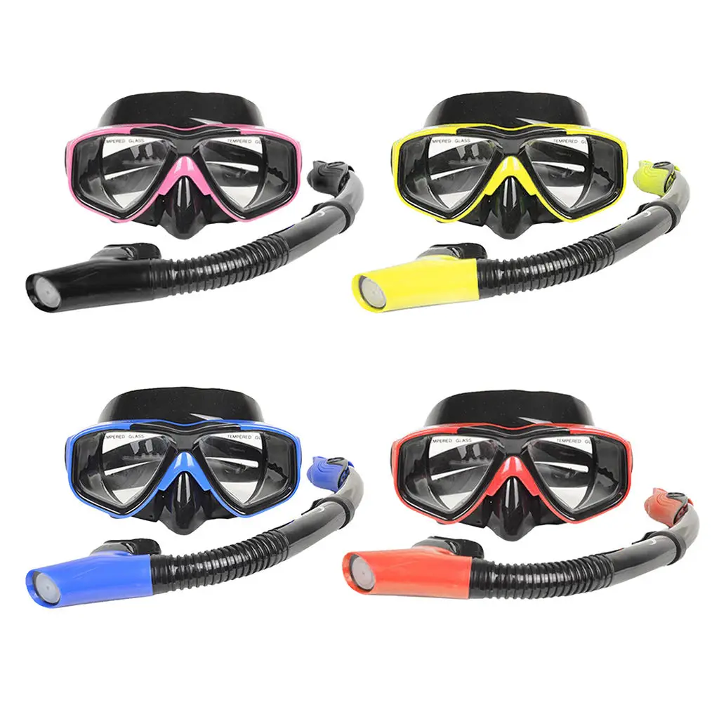 Adjustable Adult Diving Snorkeling Freediving Mask Snorkel Set Dive Goggles Water Sports Free Diving Spearfishing Swimming