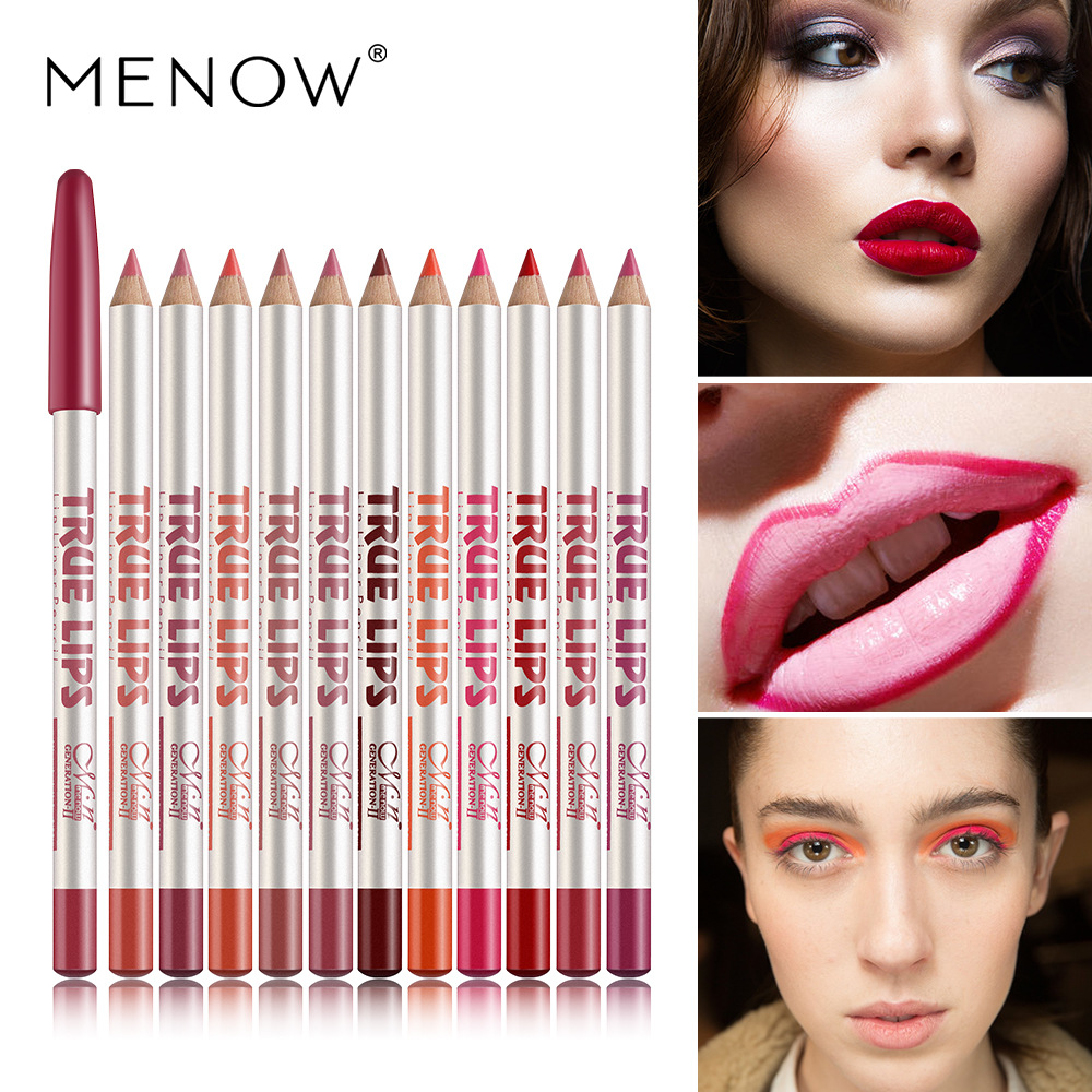 Best of Hot Selling Menow P14002 Lip Liner 12 Color Mixed Color Waterproof Lipstick Cosmetics Lip Pencil Pen Makeup Gift For Women Reviews & Tips