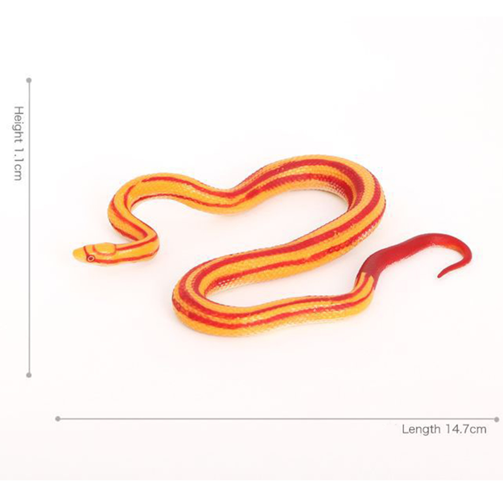Plastic 12x Wildlife Snake Figurine Model Toys, Animal Figure Educational Toys for Kids Gift