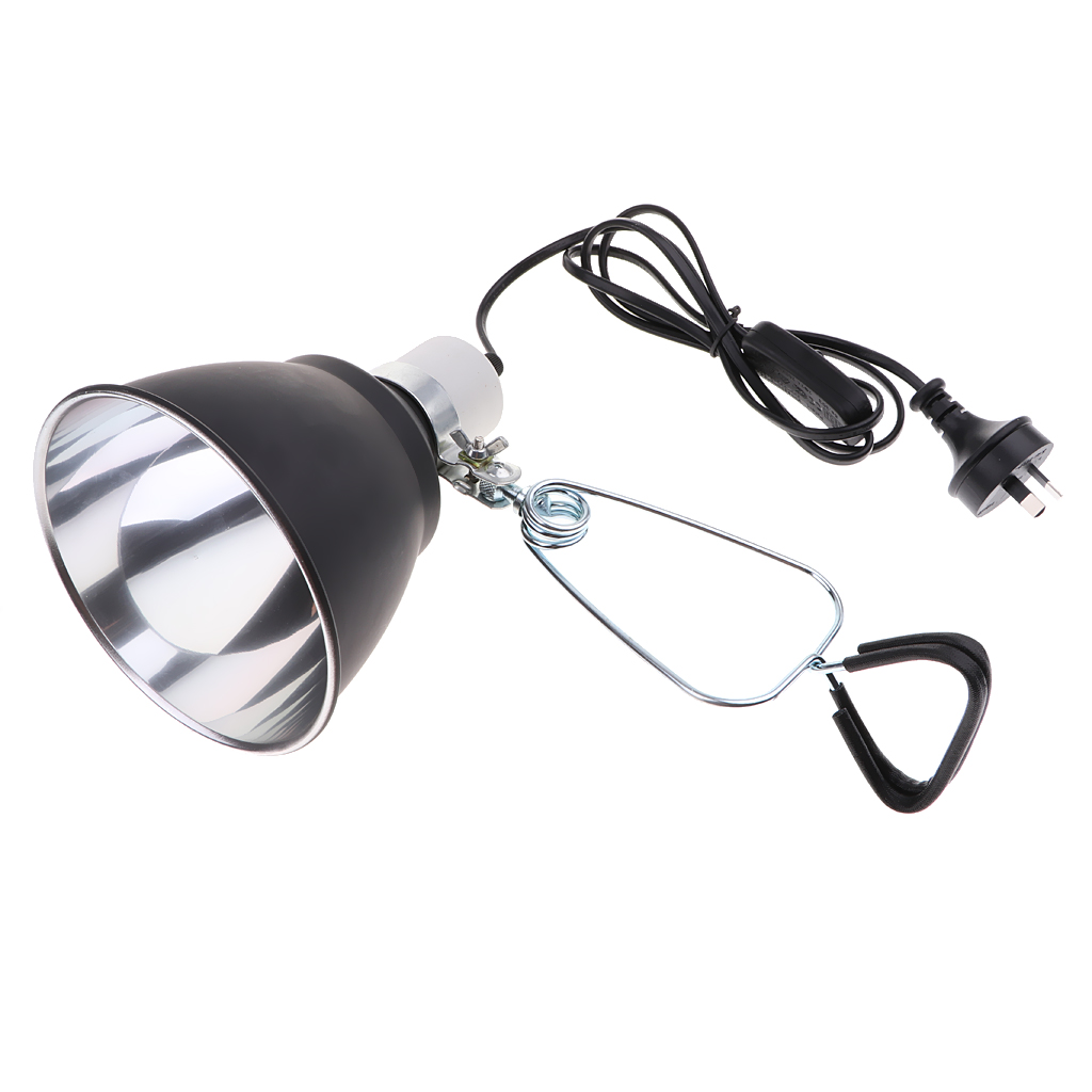 Lightings Accessories E27 Aquarium Ceramic Reptile Lamp Habitat Lighting Reflector Holder AU Plug