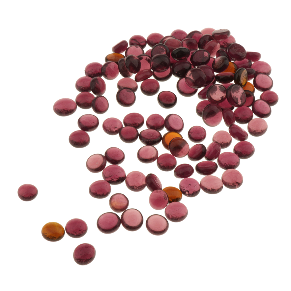 100Pcs Glass Marble Beads Crystal Balls Pebbles Stones for Vase Filler Decor Plants