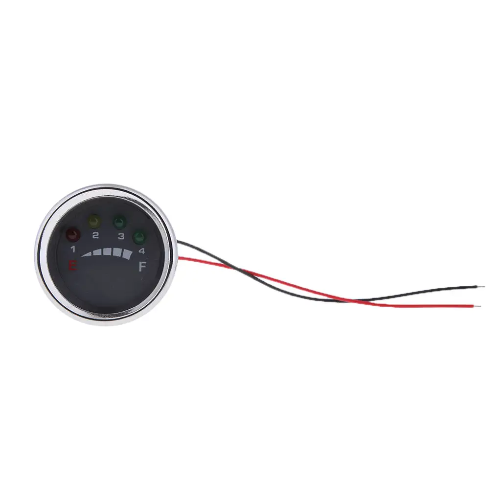 36V Motorcycle Round Analog Battery State Of Charge Indicator Meter
