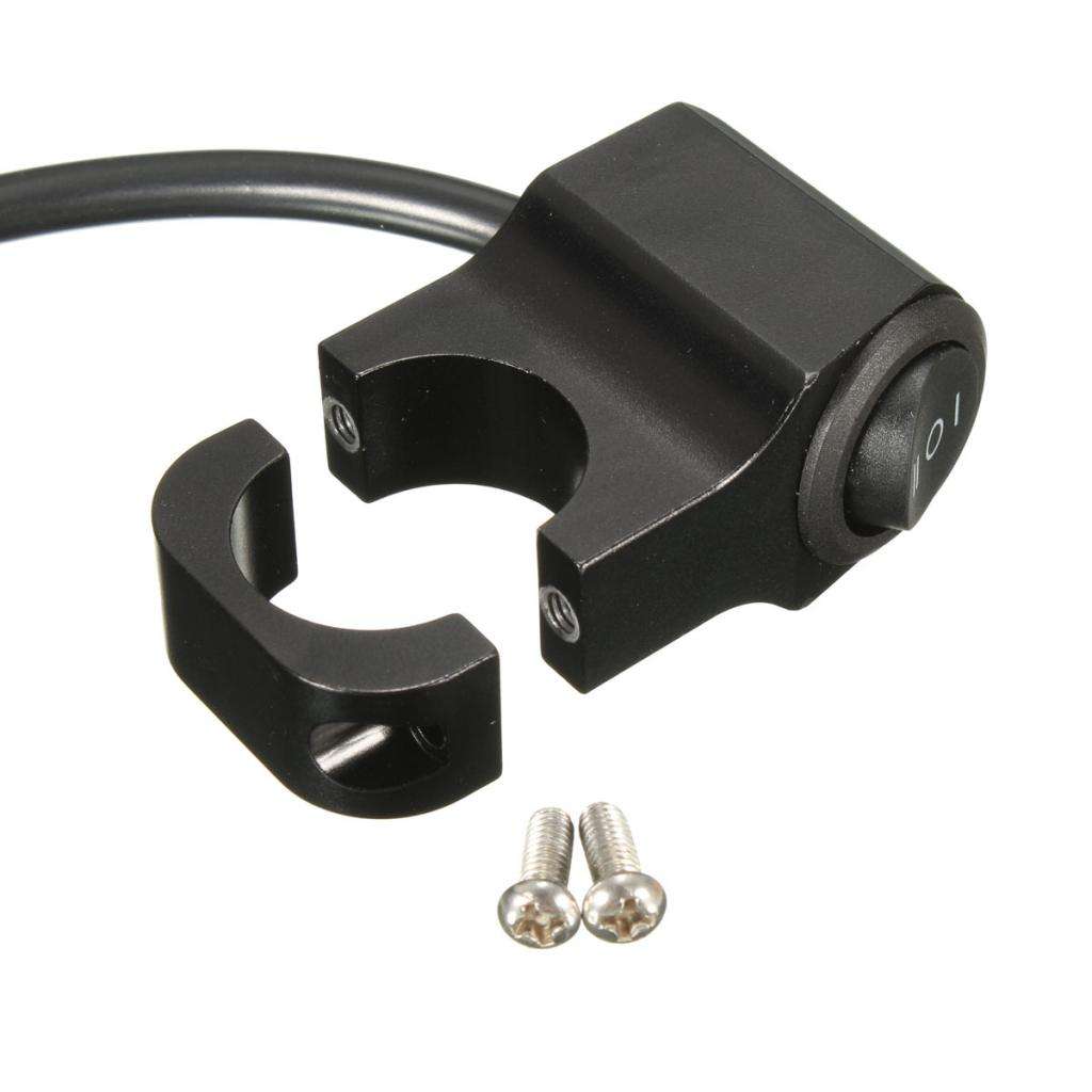 Motorcycle Handlebar Grip Headlight Spot Fog Light Indicator On Off Switch