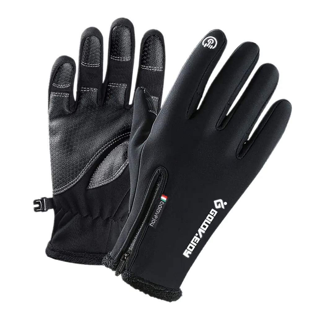 Windproof Fishing Hunting Cycling Gloves Winter Warm Gloves Black Neoprene Gloves