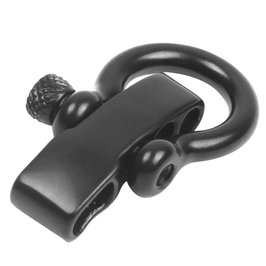 Adjustable Bow Shackle Stainless Steel for   Survival Bracelet Black