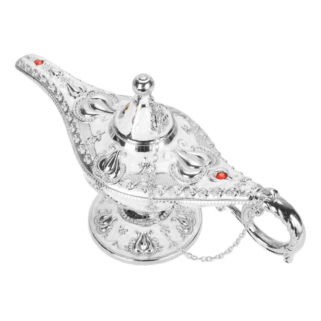 Vintage Magical Legend Genie Lamp for Home Wedding Table Decoration for Party/Halloween/Birthday