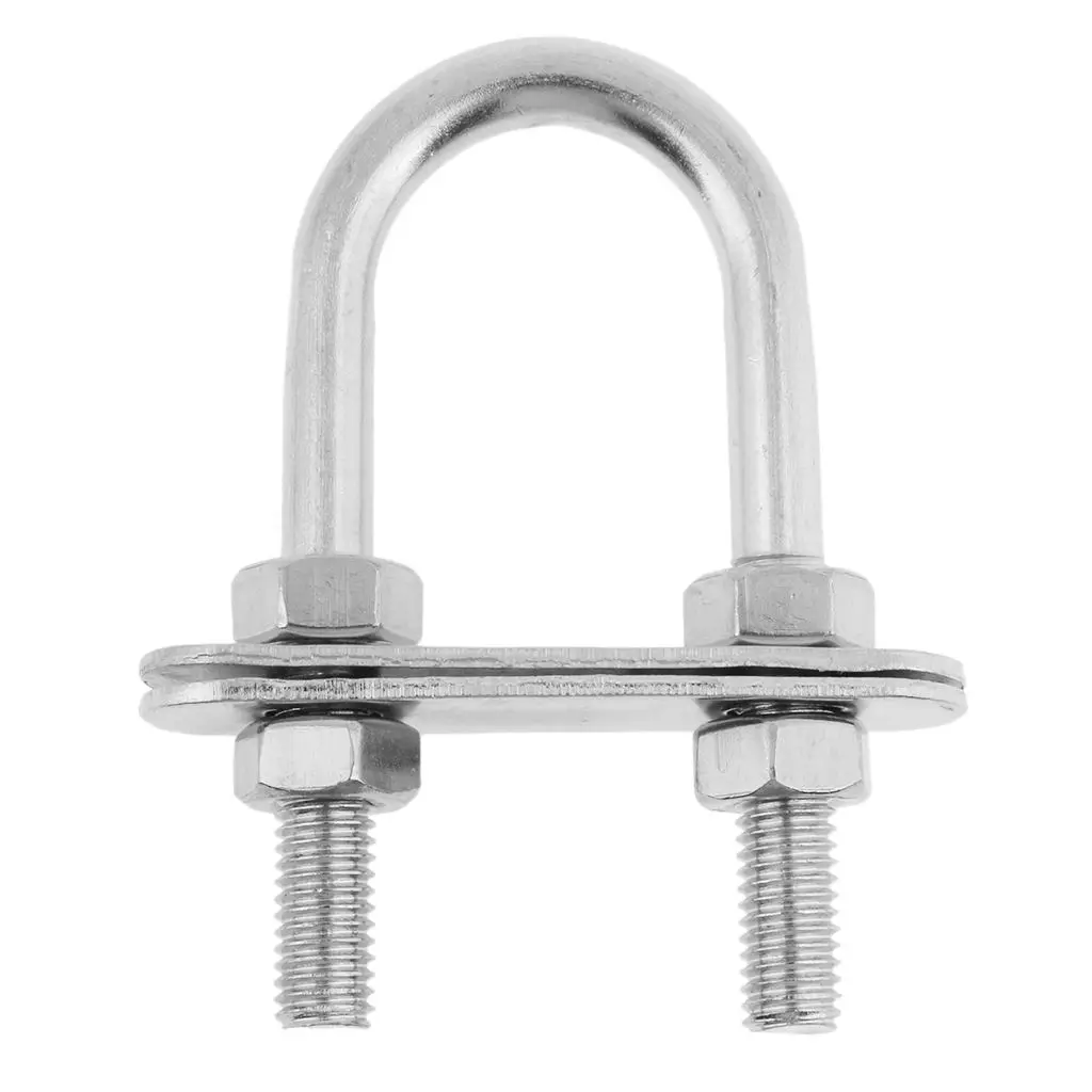 Stainless Steel Boat Marine Bow/Stern Eye Heavy Duty U-Bolt Rigging - 7*80mm