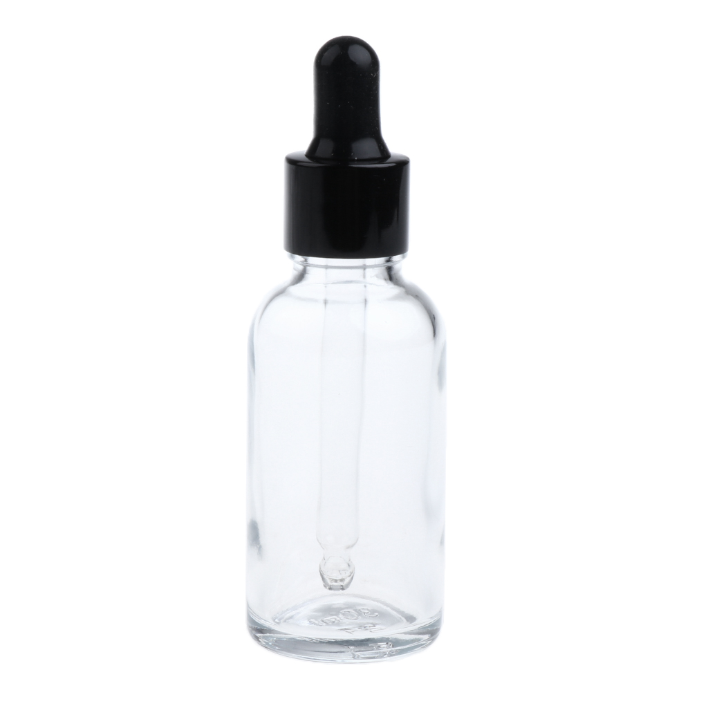 Pack of 12, Glass Dropper Bottles for Essential Oil (1 oz / 30ml)  Empty