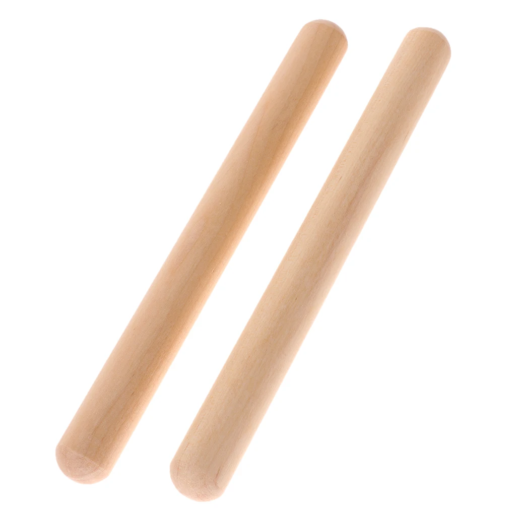 Rhythm Sticks Wooden Drum Sticks, Classic Claves Percussion Instrument, Kid Children Musical Toy Rhythm Learning