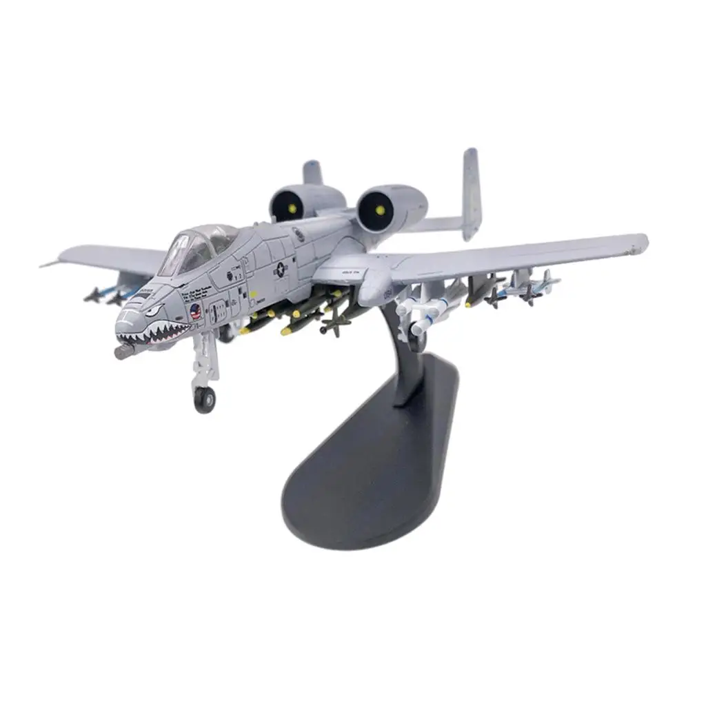 1:100 Fighter A-10 Attack Metal Plane Model, Die Cast Airplane Model, Diecast