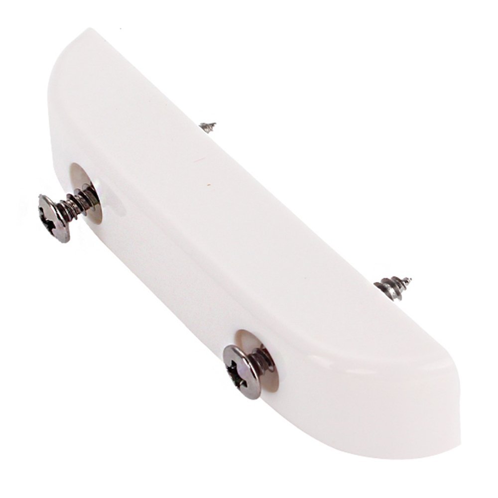 1pc White Plastic Thumb Rest With 2pcs Mounting Screws For ALL Bass Guitar