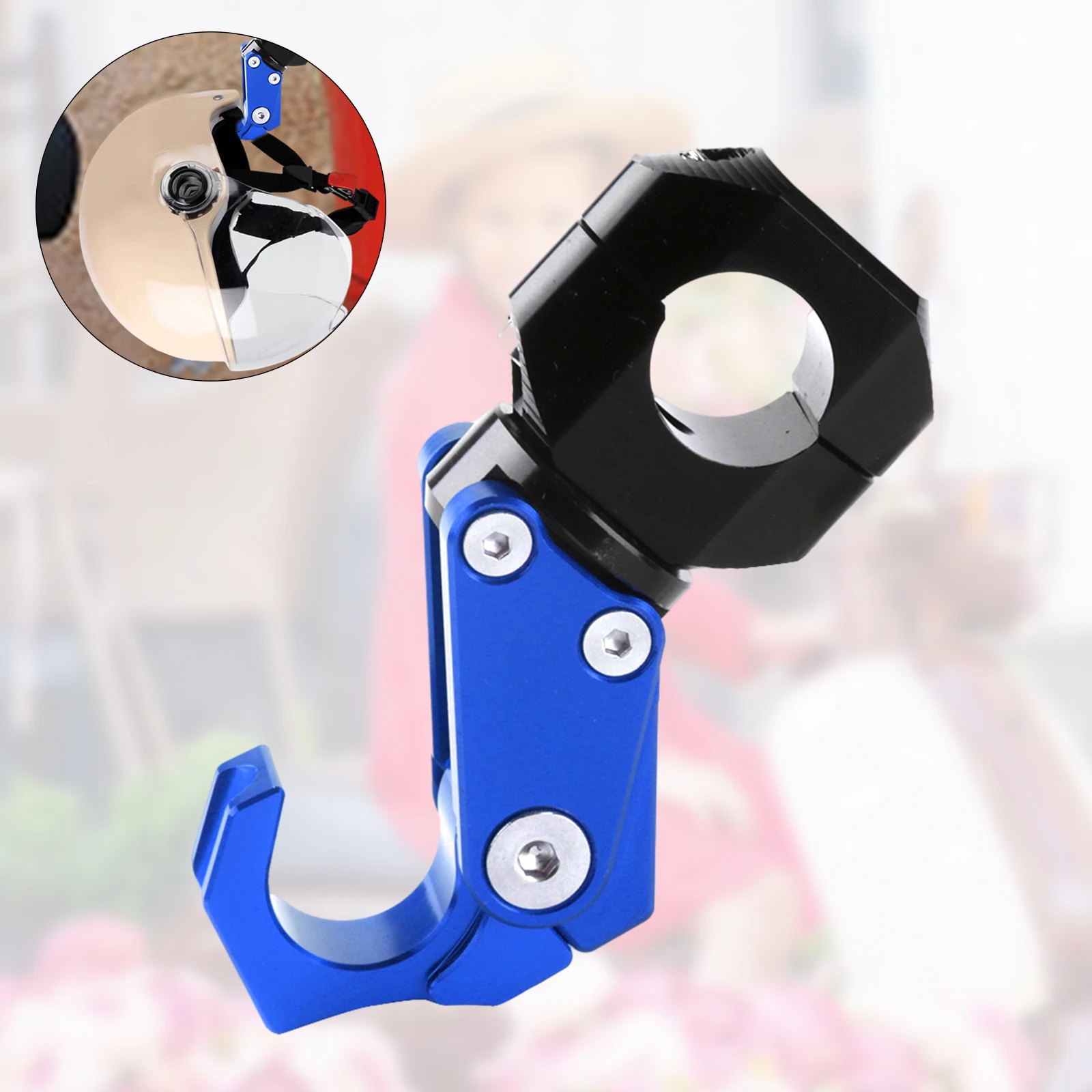 Motorcycle Hook Helmet Holder Aluminum Alloy Luggage Bag Hook Mount Spare Parts 22mm Moto Accessory Spare Parts