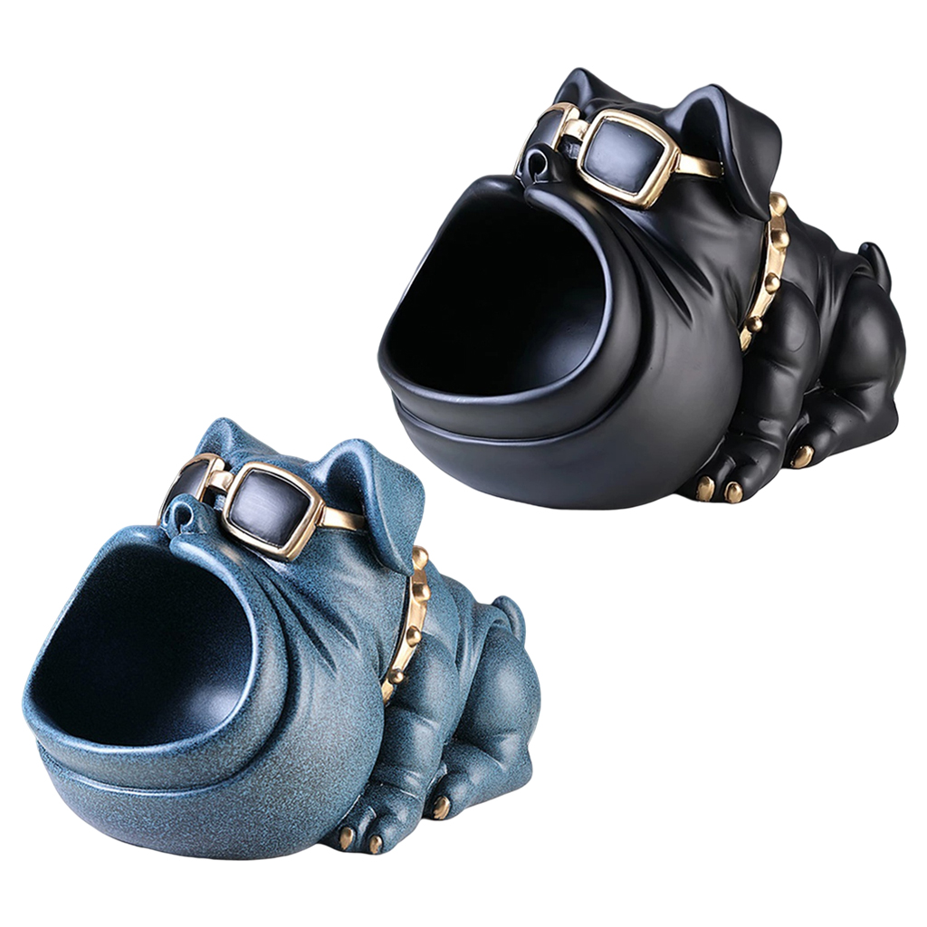 Dog Statue Resin Artware Sculpture Keys Jewelry Storage Home Tabletop Decors