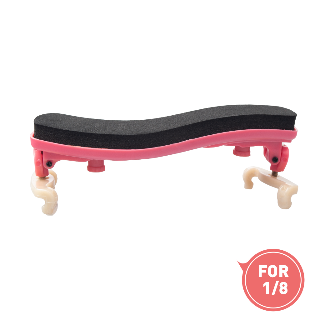 Adjustable Violin Shoulder Rest Pad Holder for 1/8 Size Violins Accessories Pink