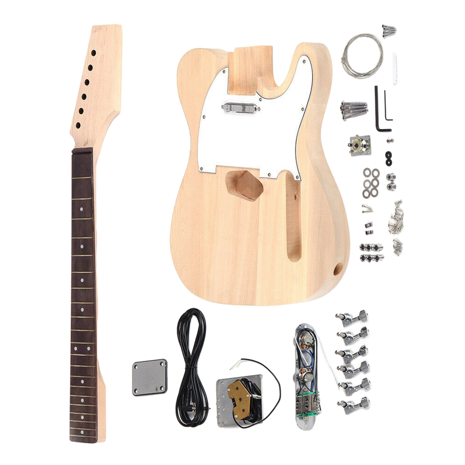 Wood Electric Guitar Kit with Rosewood Fingerboard, Accessory