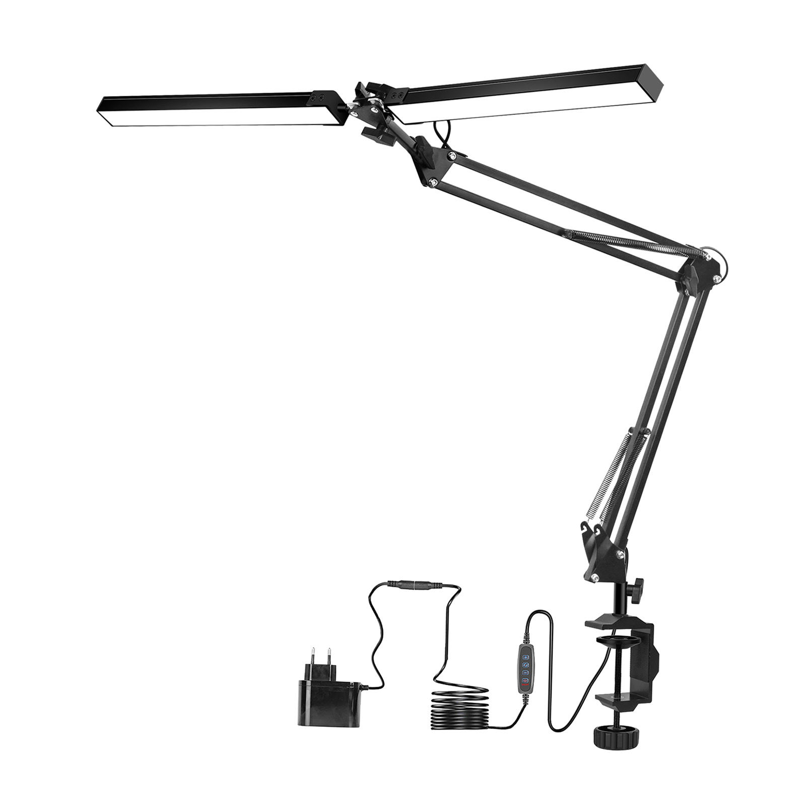 LED Desk Lamp Flexible Folding Light with Clamp for Working Dormitories Reading Study
