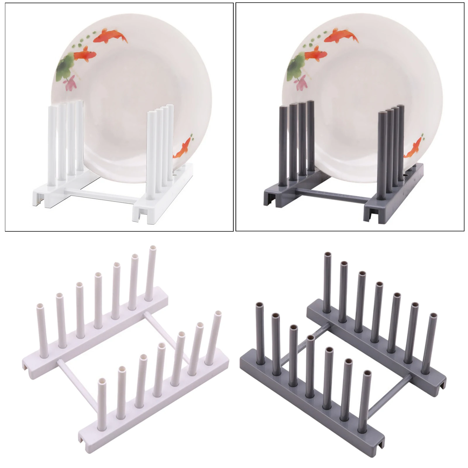 Pot Lid Holder Organizer Drying Rack for Cooking Plate Ladle Storage Shelf