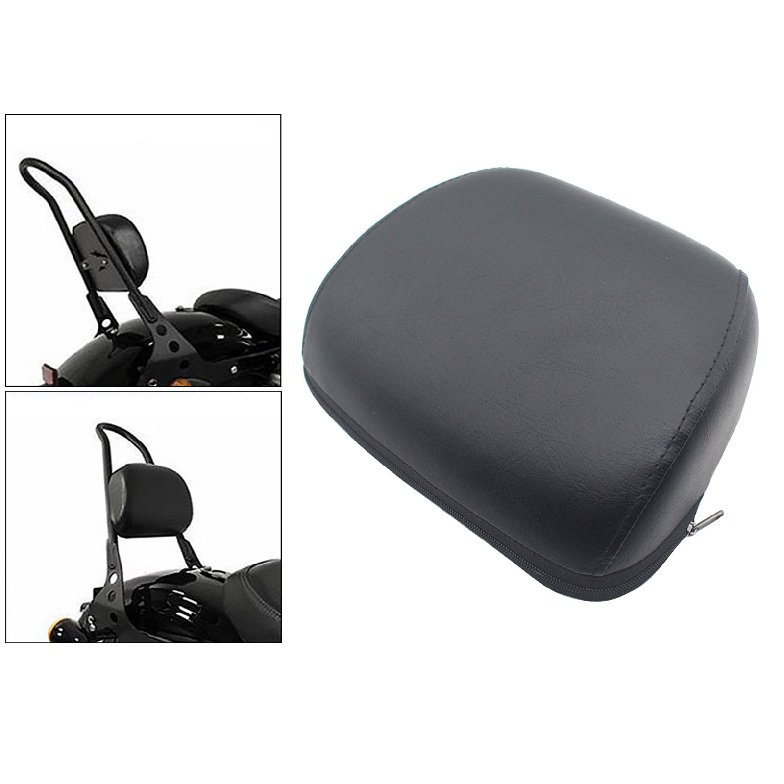 Backrest Pad Pads Back Rest Passenger Sissy Bar Detachable Fit for Harley 883 1200 48 Replacement Part Comfortable