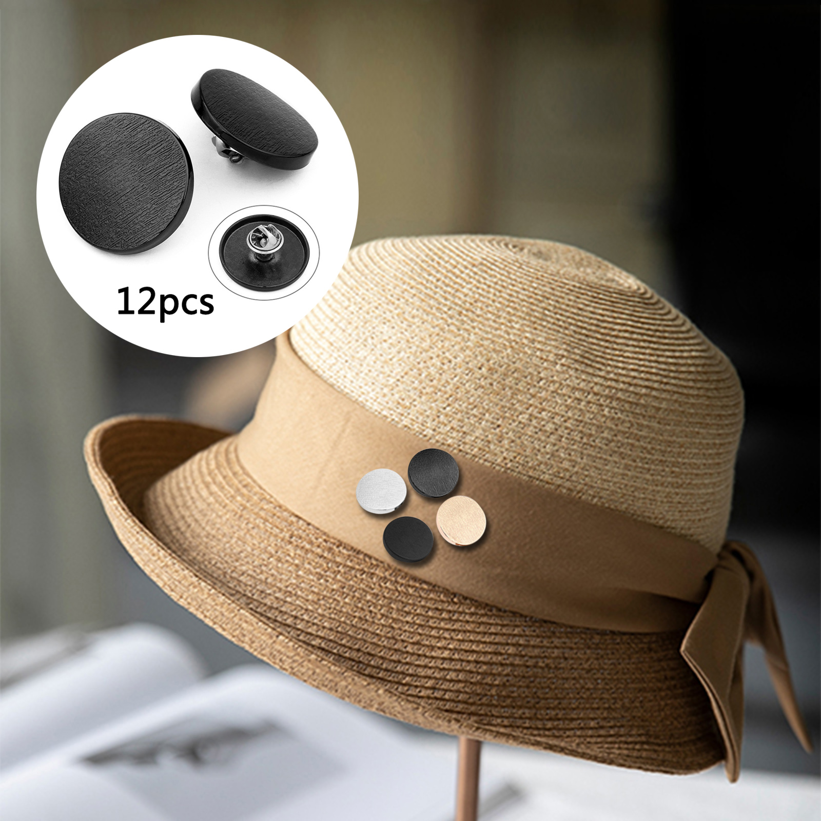 12x Snap Fastener Metal Pants Buttons Clothing Jeans Perfect Fit Adjust Button Self Increase Reduce Waist 18mm Free Nail Sewing