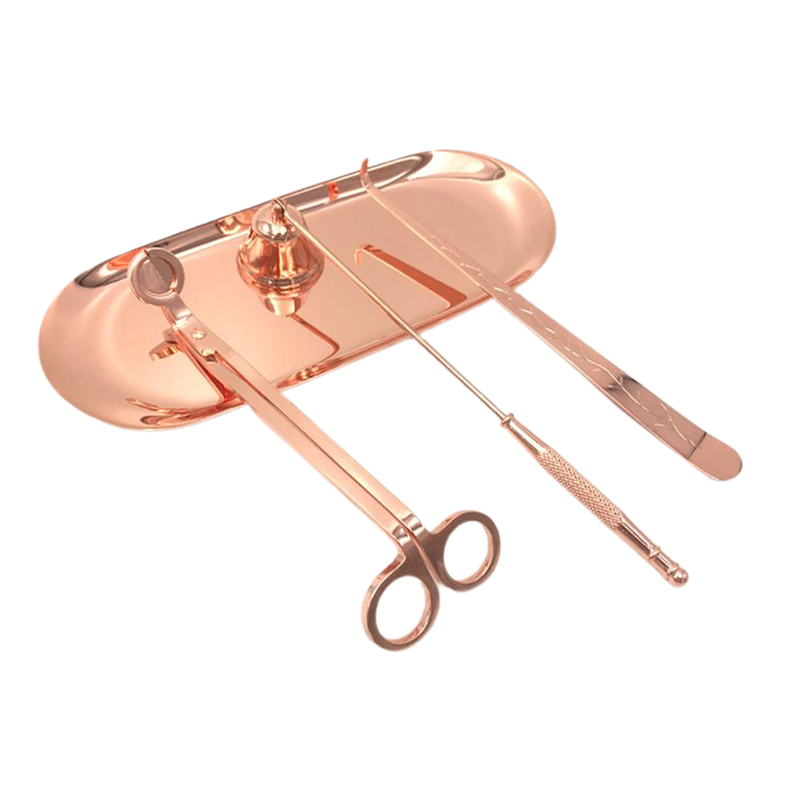 Candle Care Tools Candle Wick Trimmer Candle Snuffer Dipper Storage Tray 4 in 1