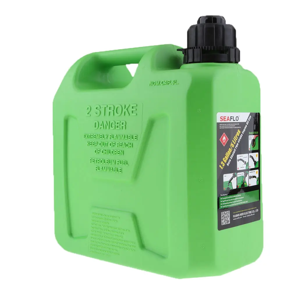 5L 10L Plastic Motorcycle Fuel Pack/Gas Container/Fuel Can Green