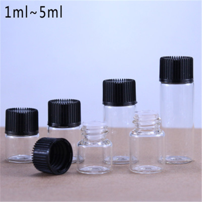 Best of 100pcs 1ml 2ml 3ml 5ml Clear Glass Bottle Empty For Essential Oil Bottle Glass Bottles For Oil Perfume Mini Refillable Bottle Reviews & Tips