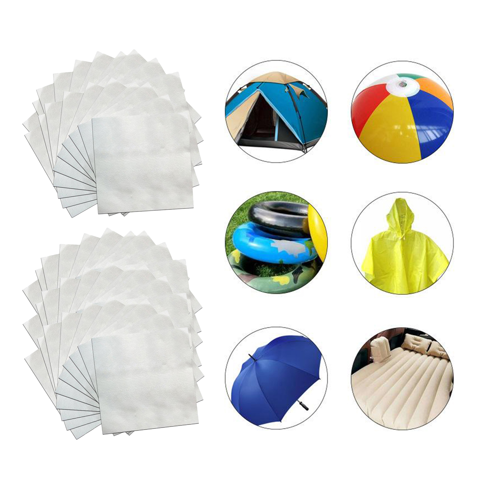 20/30x Pool Repair Patch Inflatables Puncture Tape Tent Leak Stops Patches