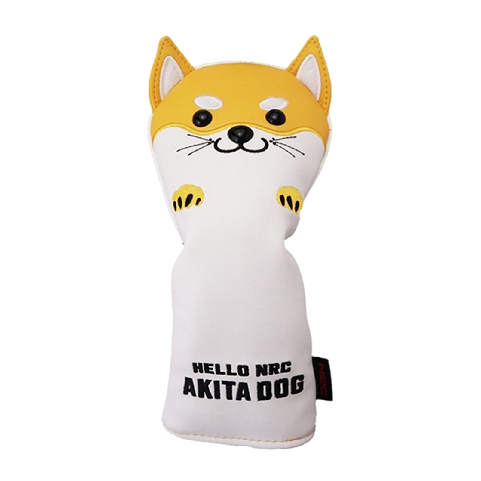 Durable Golf Driver Head Cover Woods Protector Cute Shiba Inu With No. Tag