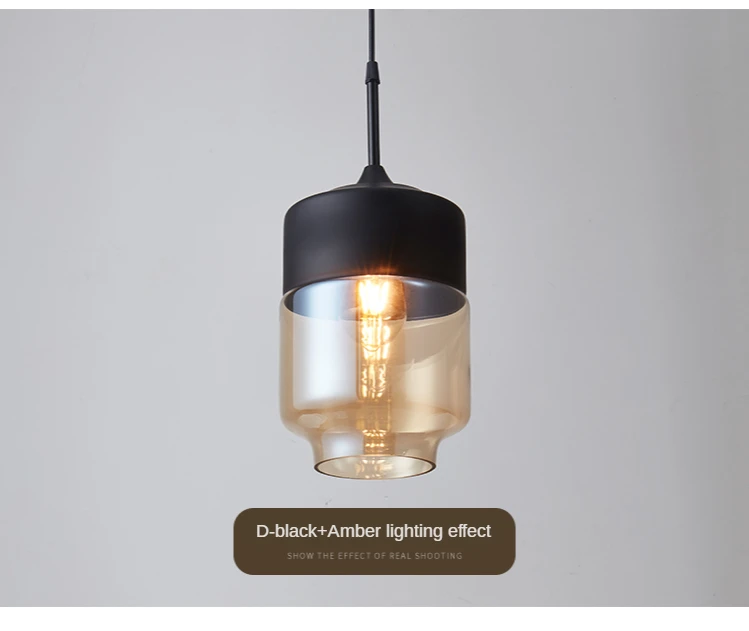 Hc66346239ca24fa89381465a020cfaeel Nordic Pendant Lamp Modern Glass Hanging LED Light Fixtures for Restaurant Living Bedroom Indoor Decoration Luminaire Suspension