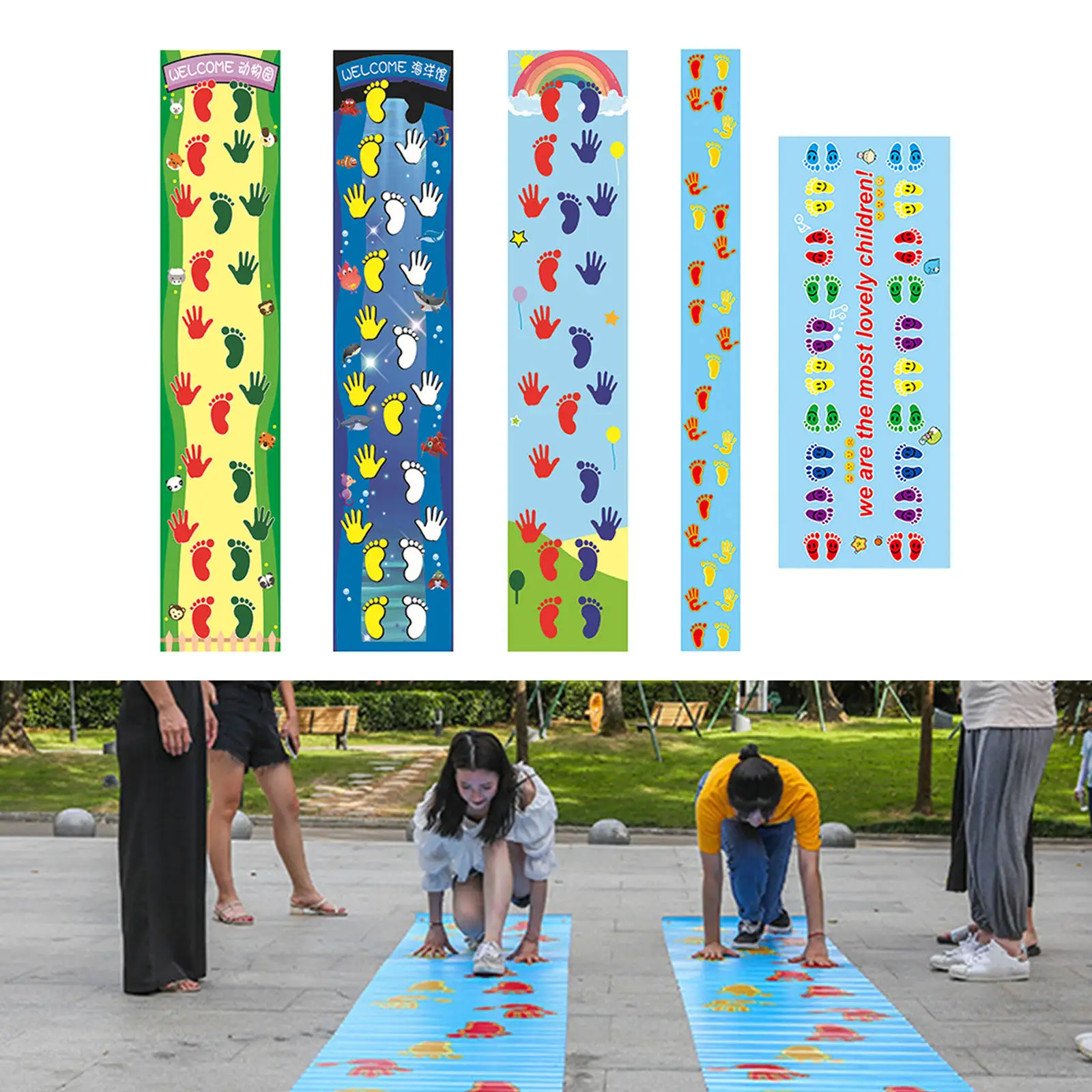 Kids Jumping Carpet Baby Jump Lattice Kindergarten Team Game Pad Fun Toys Child adult indoor Outdoor Sports Toys