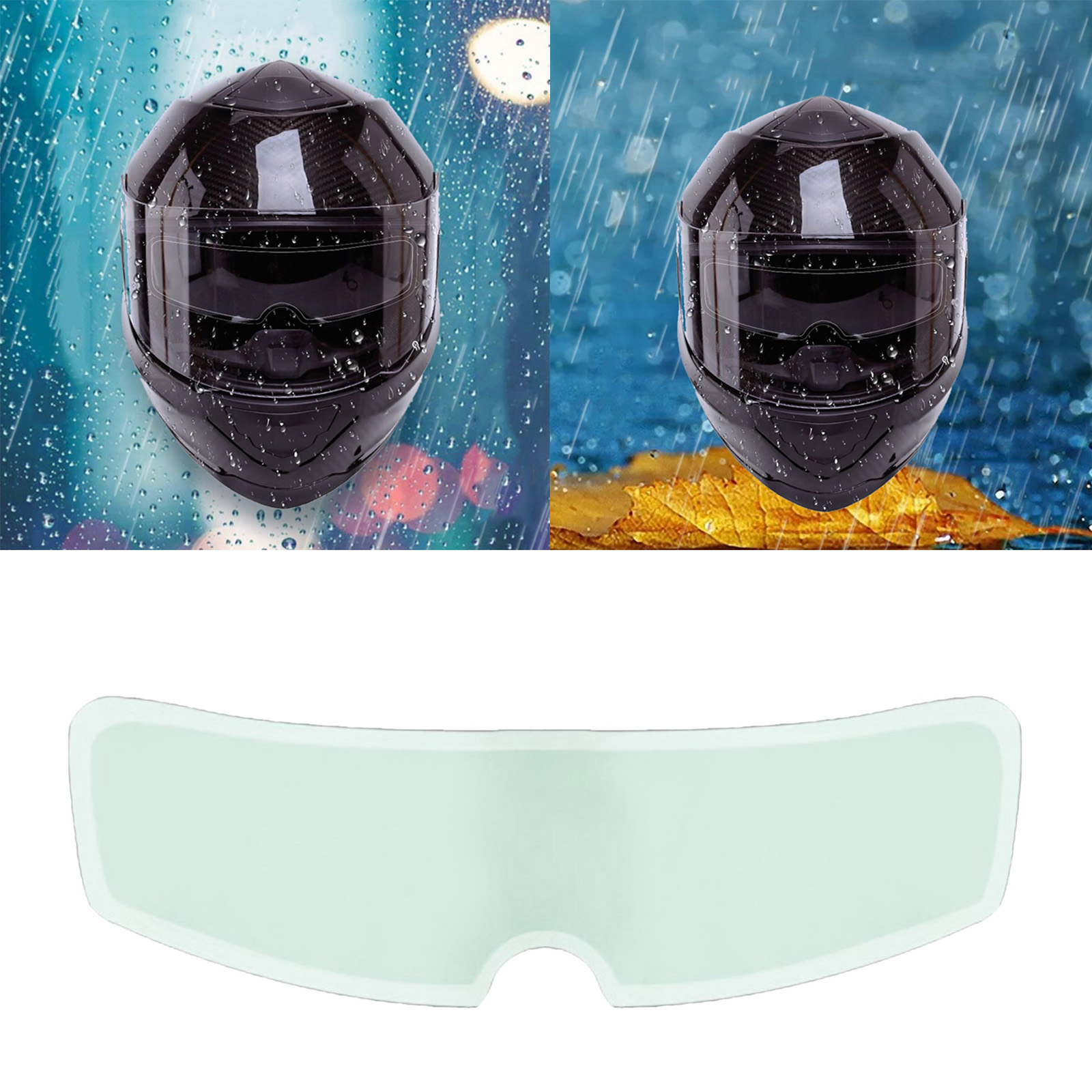 Motorcycle Helmet Lens Anti-Fog Patch Film Rain-proof Sticker Shield Universal
