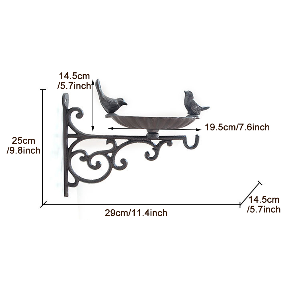 livre birdbath rustproof com suporte fixado na