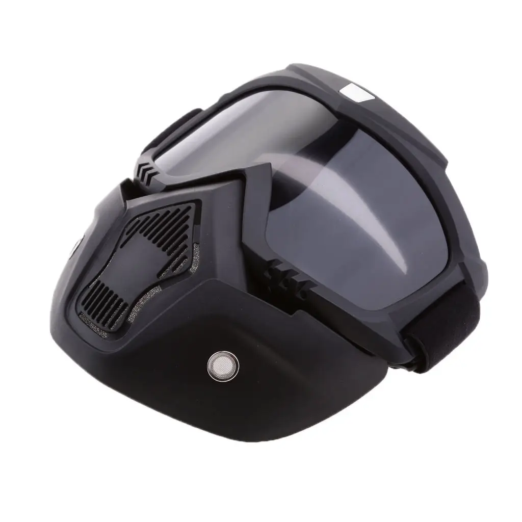 Motorcycle Riding Protector Helmet Goggles Detachable Shield Face 