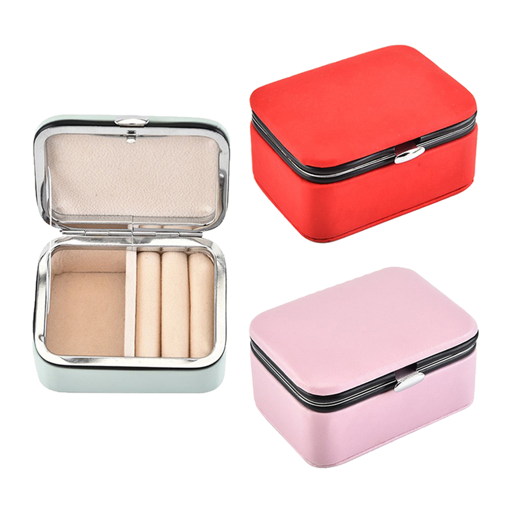 Korean Style Portable Display Jewelry Box For Rings Earrings