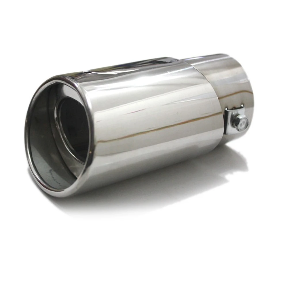 1pcs Stainless Steel 145mm Car Tail Exhaust Tip Muffler Pipe Chrome For 1.8-2.2T 