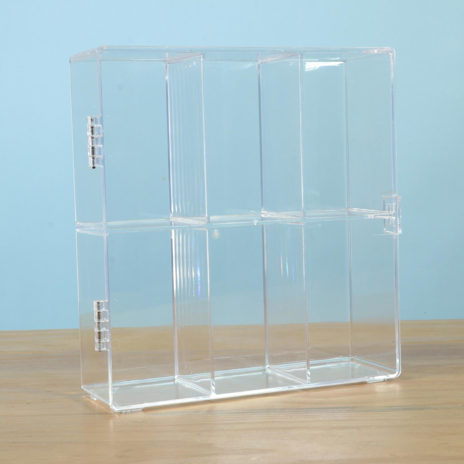 Acrylic Display Rack 6 Shelves Transparent Vertical Case Organizer Holder for Cars Model Home Cosmetic Bedroom Adult