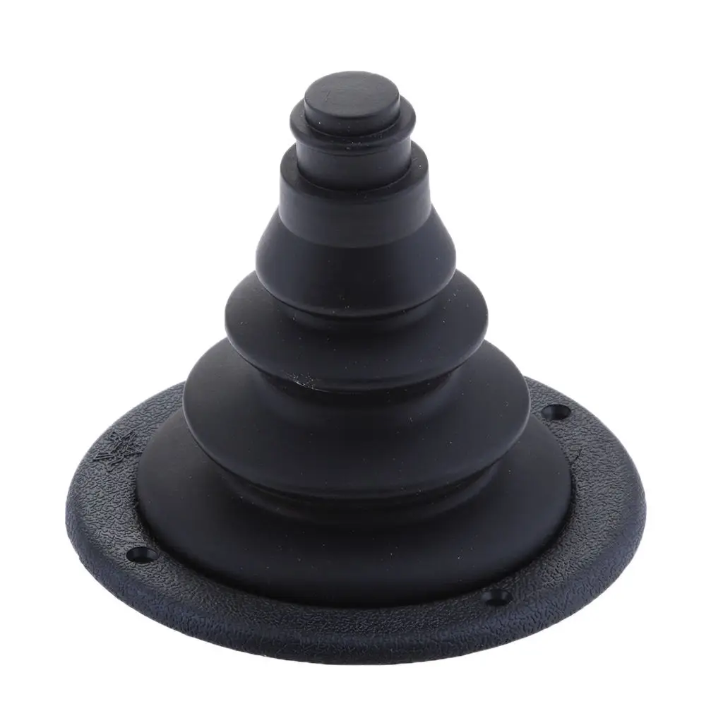 100mm 4 inch Rigging and Cable Boot for Boats - Rigging Hole Cover Black