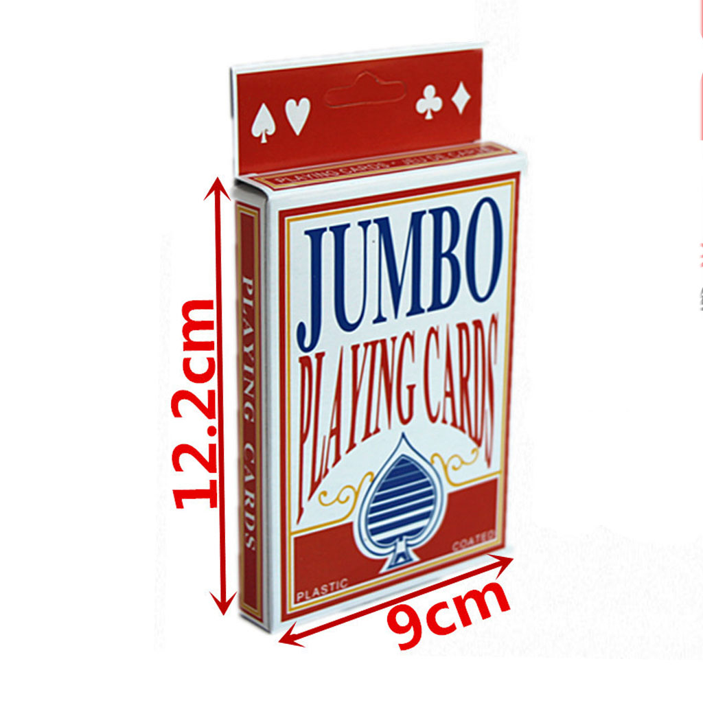 High Quality Twofold Giant Playing Cards Magic Party Game School Full Cards Red Fun Pub Club Family Party Deck Gift Table Games