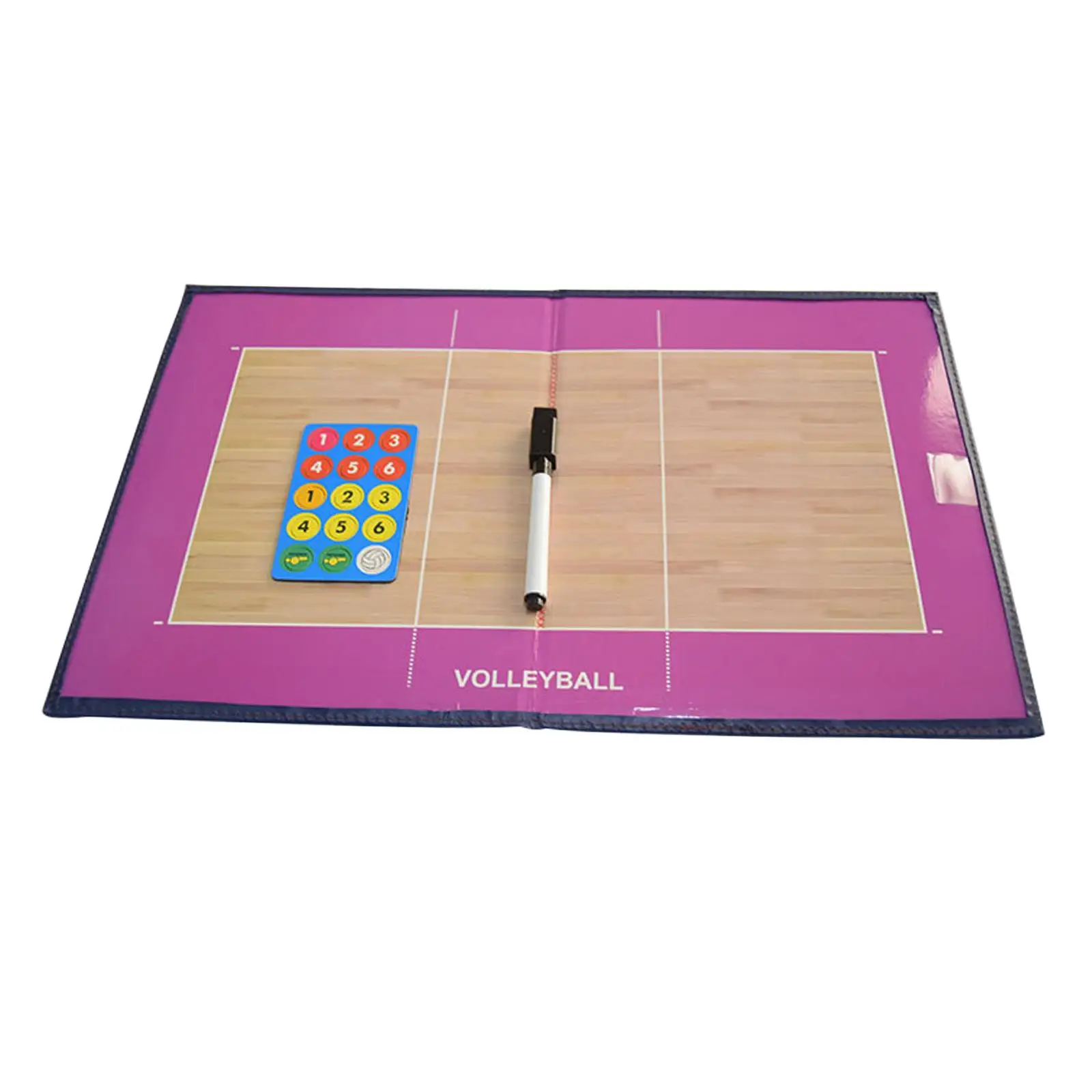 MagiDeal Foldable Volleyball Coaching Board Tactic Board Training Equipment 
