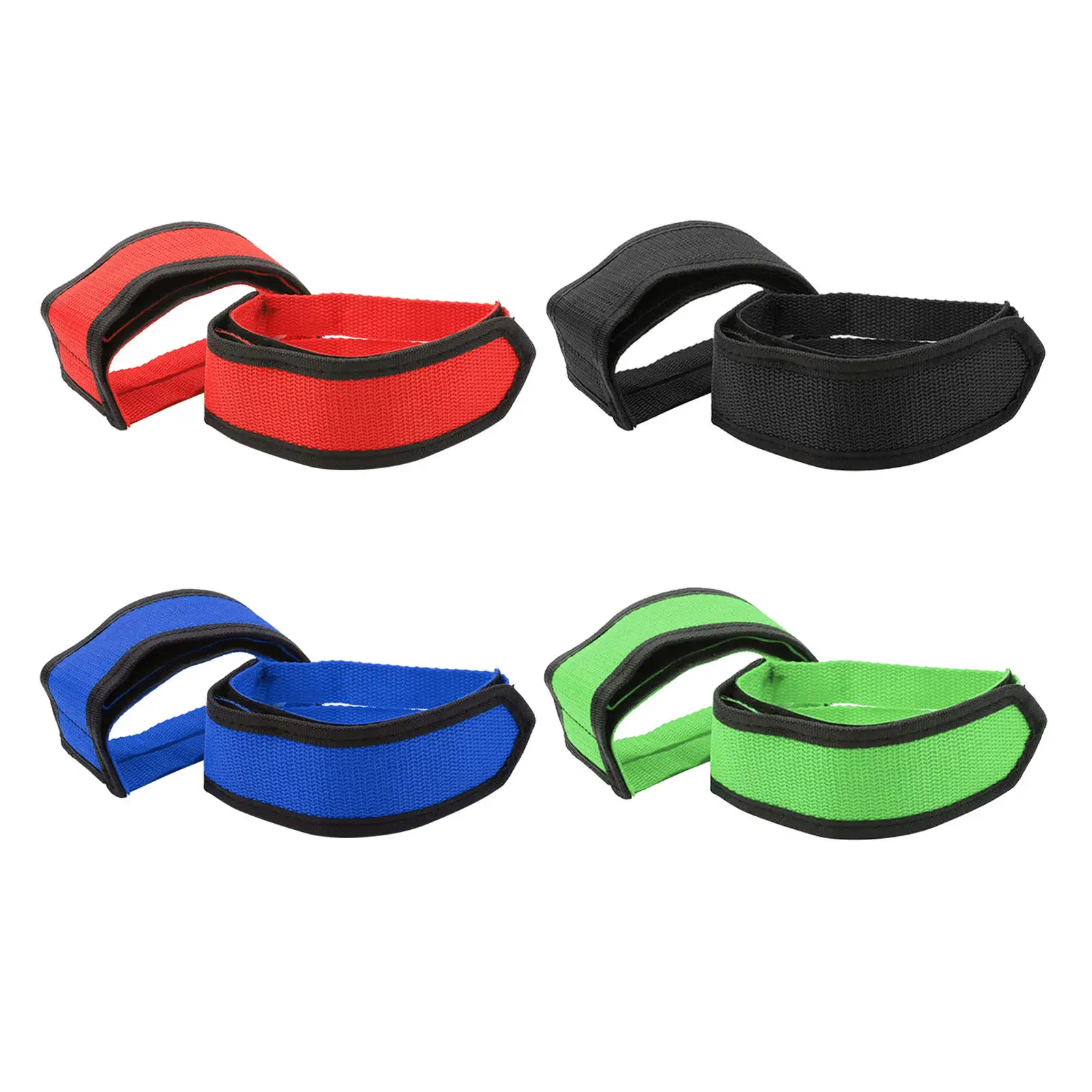 Pedal Strap Stationary Adjustable Toe Clips Straps for Outdoor Bicycle Road Bike Adults