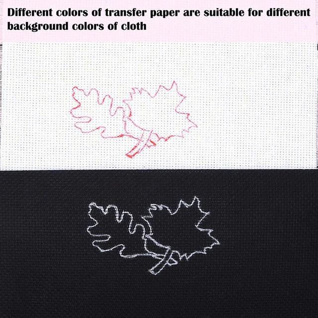 White Transfer Paper 4/10 Sheets Tracing Paper White Carbon Paper for Cloth  Fabric Paper Embroidery Tracing DIY Pattern - AliExpress